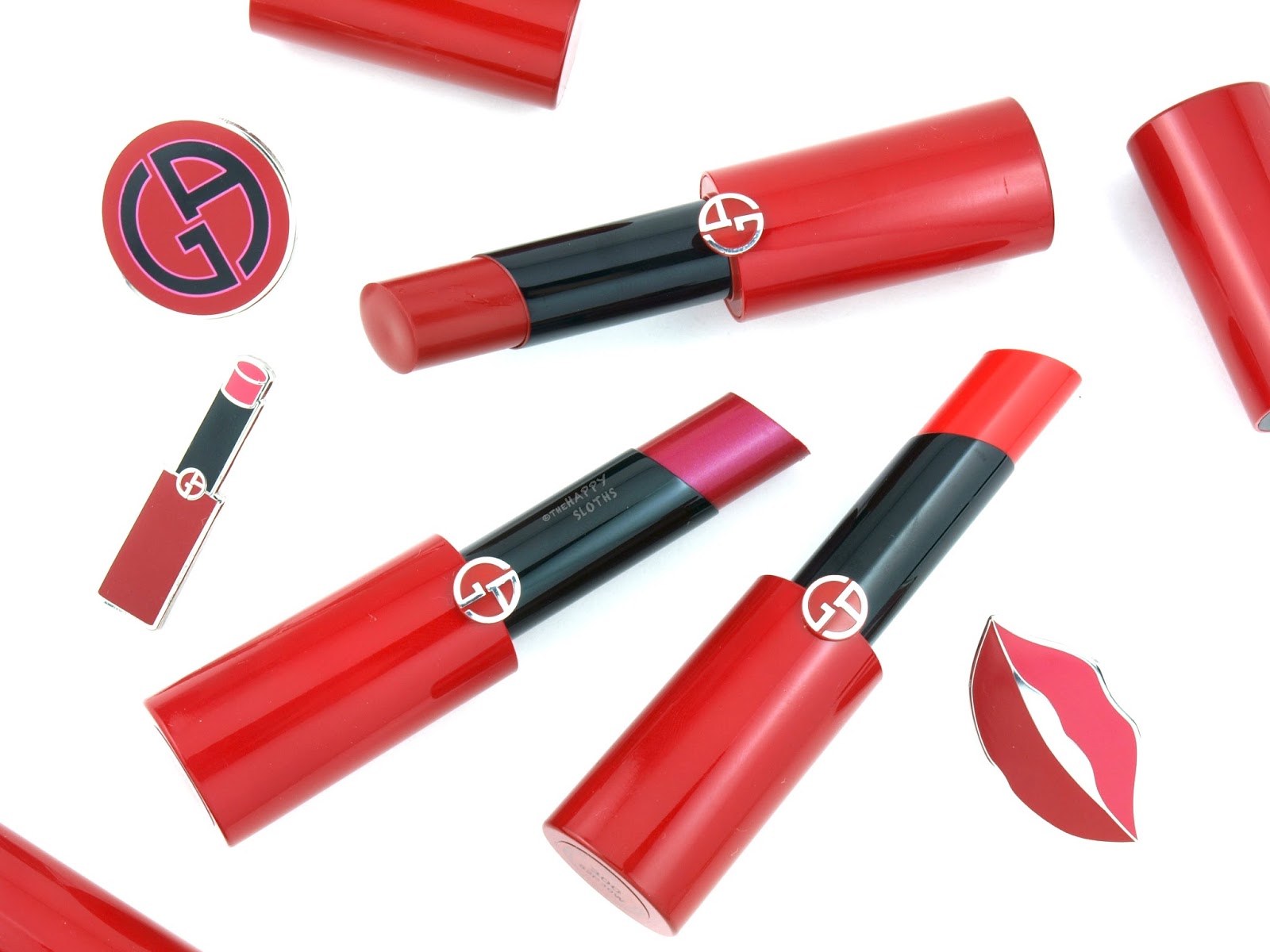 Giorgio Armani Beauty Ecstasy Shine Lipsticks: Review and Swatches