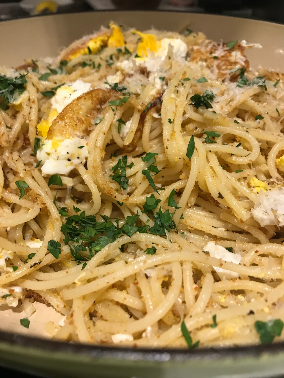 siriously delicious Spaghetti with Fried Eggs