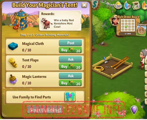 Magician's Tent Construction