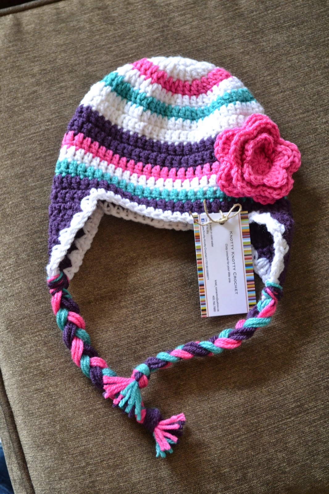 Knotty Knotty Crochet: super bulky striped hat FREE PATTERN!