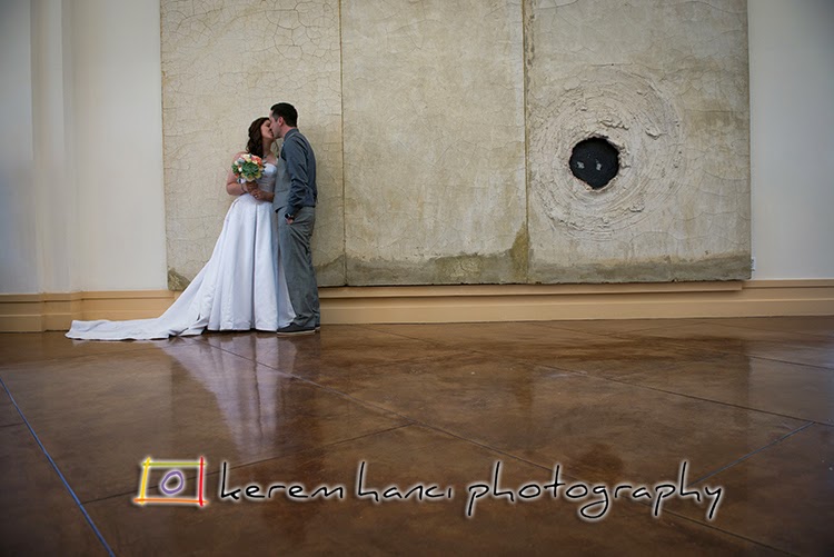 An Artful Kiss California Center for the Arts in Escondido was a wonderful location to shoot a wedding at.