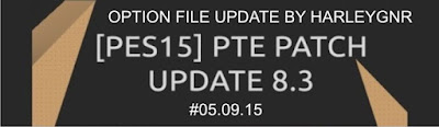 PES 2013 Option File Update PTE 8.3 #05.09.15 by HarleyGnr