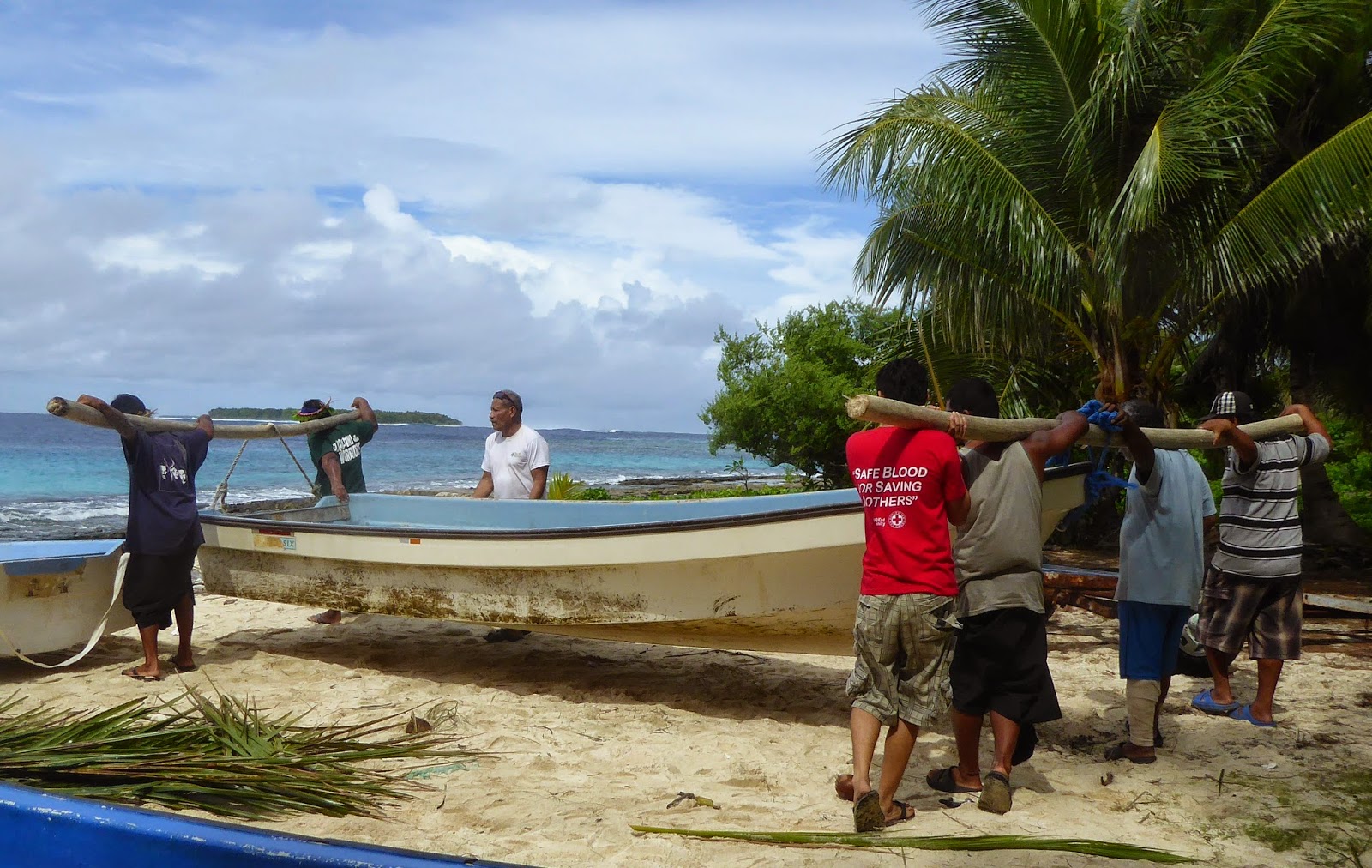 Yap Island and Dr. Rosemary: More pictures from Ulithi - launching a ...