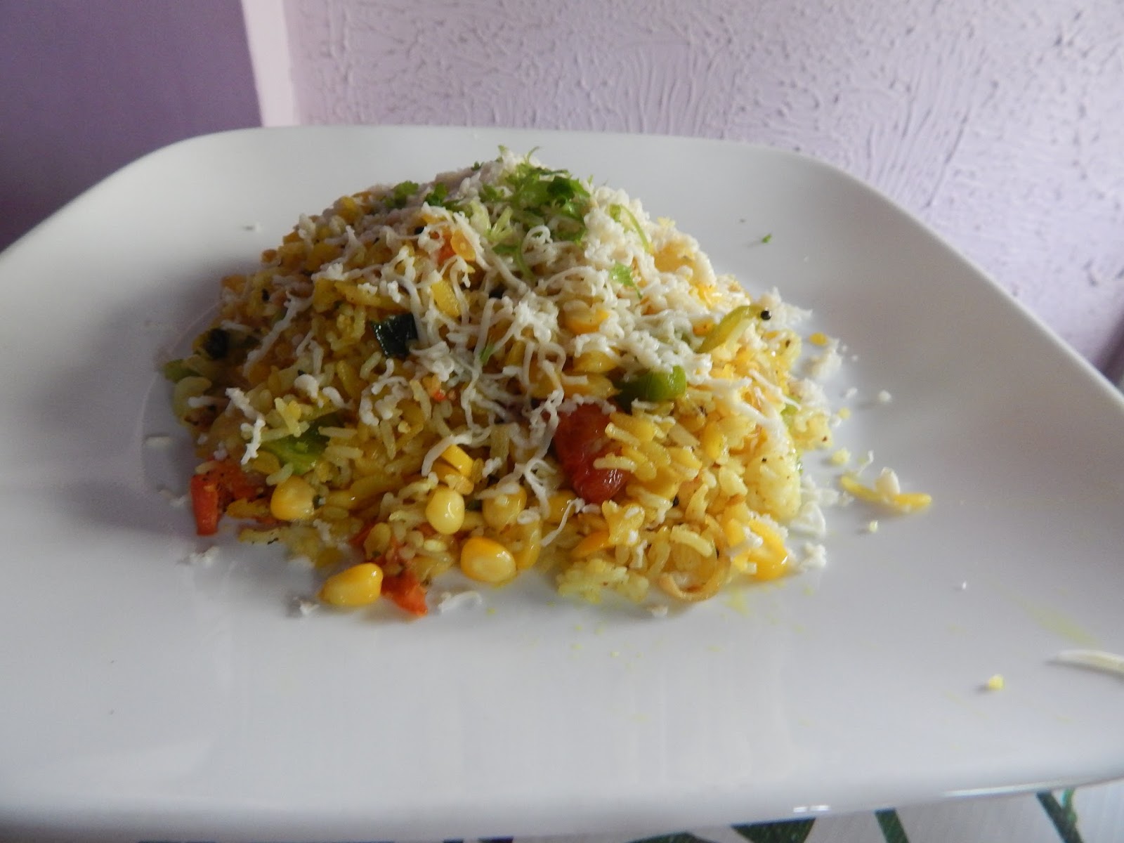 Leftover Rice and Poha Pilaf Sneha's Recipe