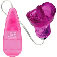 Clit Kisser Jelly Mouth and Vibrating Tongue, Pink