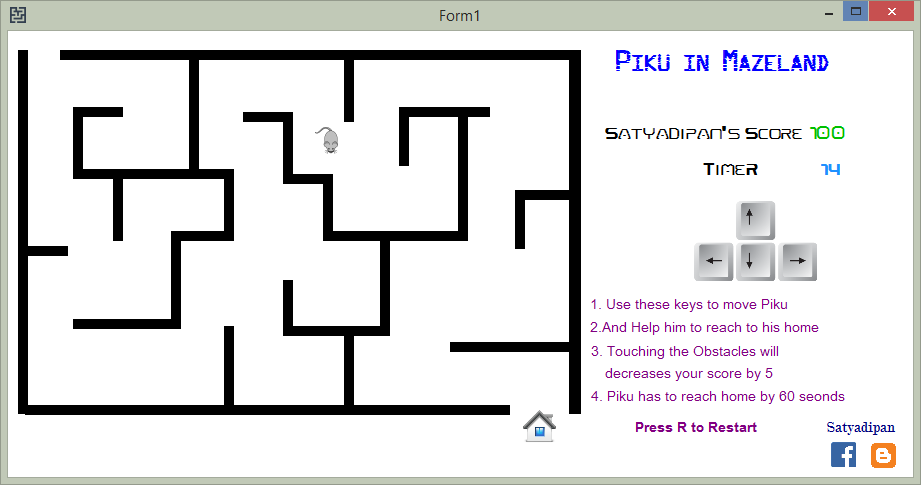 Satyadipan s Blog Maze Game In Visual Basic 2010