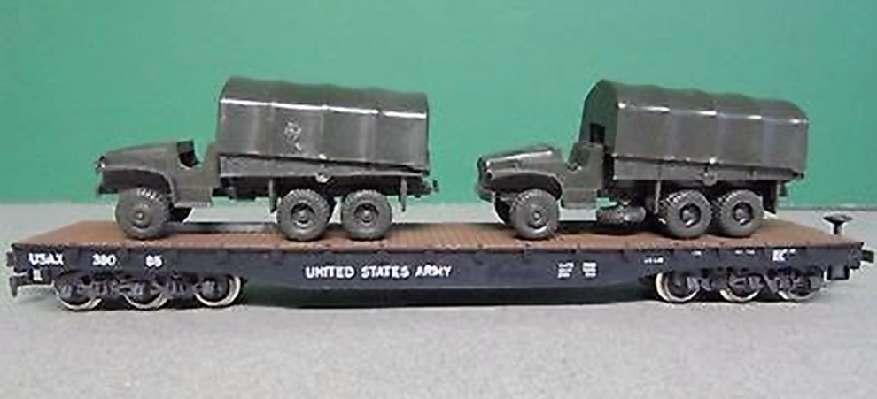 Upgrading the Roco “Army” flat car
