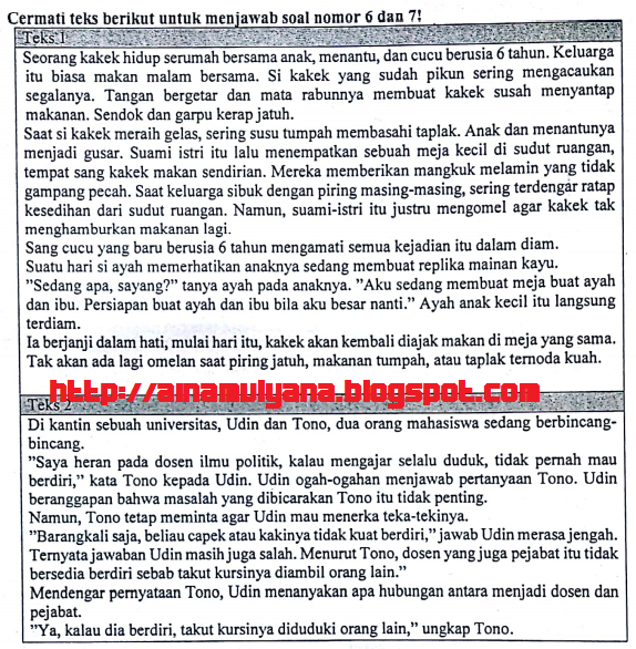 Latihan Soal Unbk Smp 2019 Bahasa Indonesia