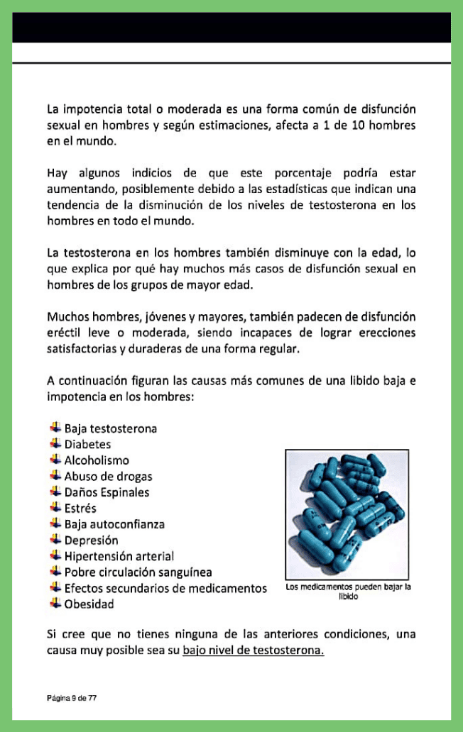 Efectos de la testosterona baja
