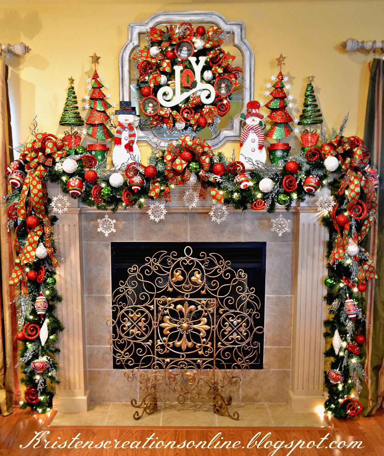 kristen 39 s creations whimsical snowman mantel 2015 fireplace mantels decorated for christmas