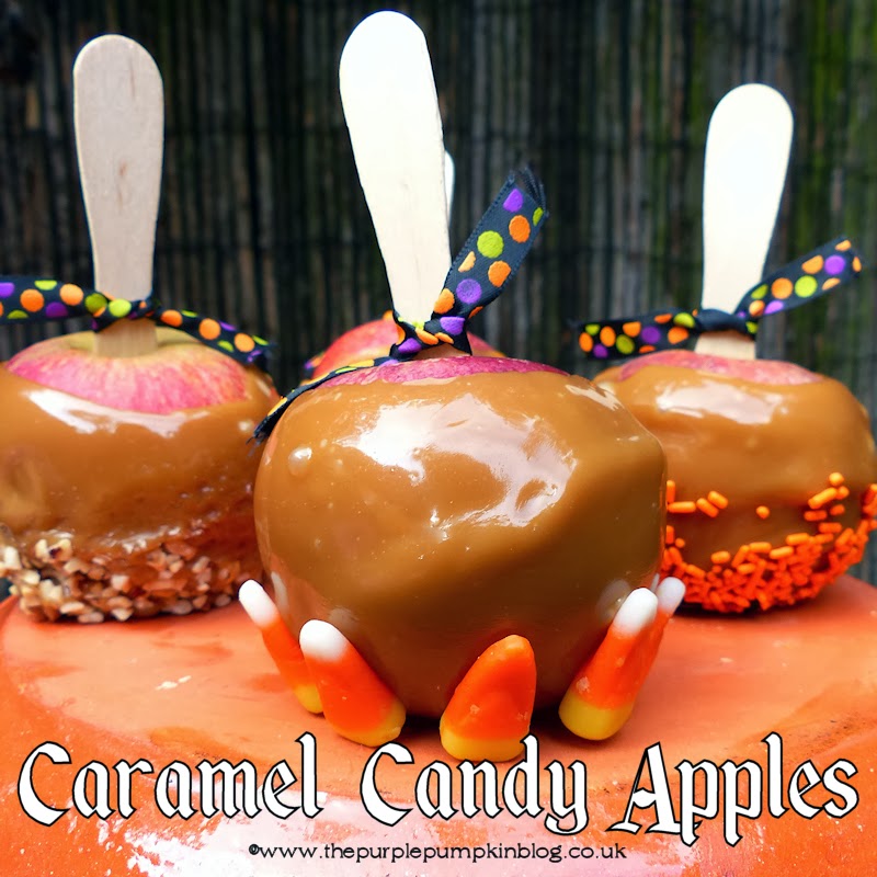Caramel Candy Apples #Halloween #CraftyOctober