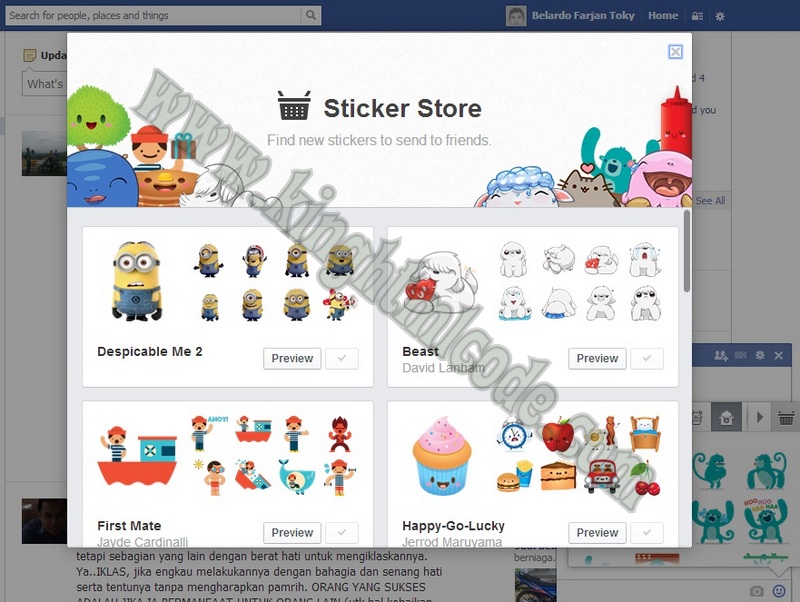 Menambah Sticker Emoticon Lucu Terbaru Facebook 2013 Mozila Firefox Google