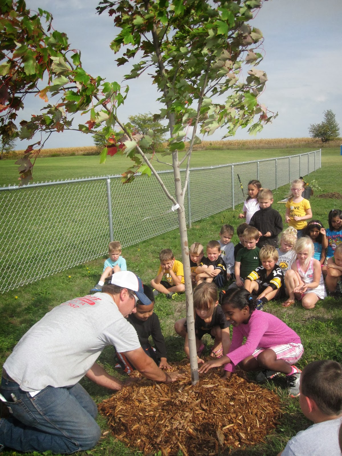 Ms. Conlee's Kindergarten Class Tree Planting!
