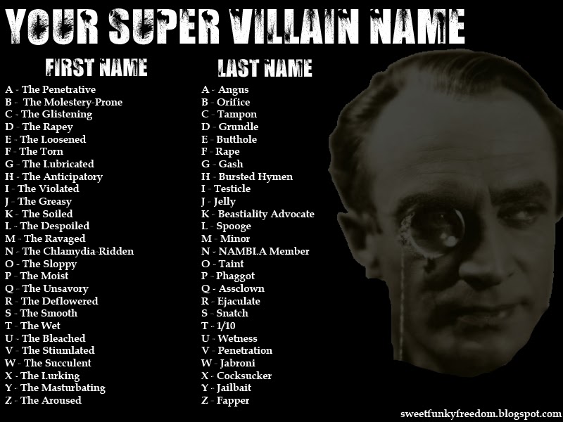 Good Supervillain Names Related Keywords & Suggestions - Goo