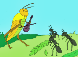 Kisah Semut dan Belalang | Dongeng Anak Dunia - BACAAN CERITA DONGENG ANAK