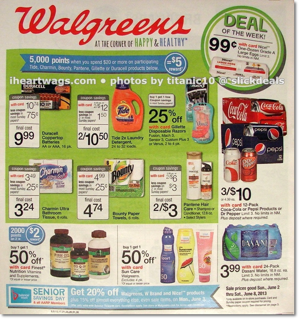 Weekly Ad Scan Walgreens Ad Scan Week of 6/26/9