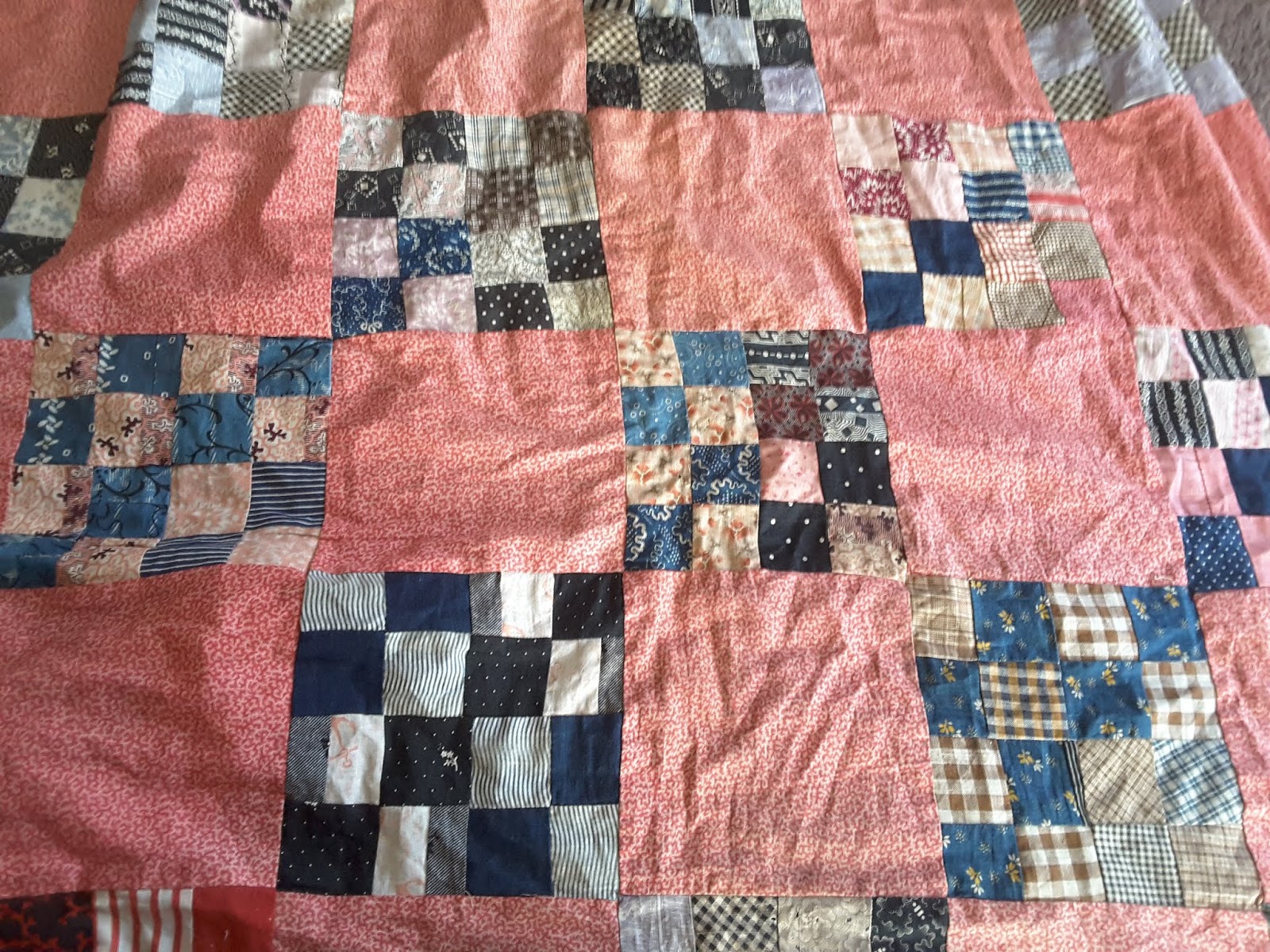 Sew Many Quilts Too Little Time Antique Quilt Restoration Finish 1.