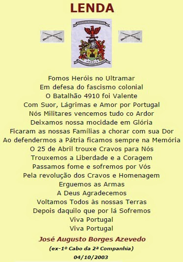 29º Aniversário da Nossa Chegada