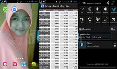 Menampilkan Speed Internet di Status Bar Menampilkan Speed Internet di Status Bar