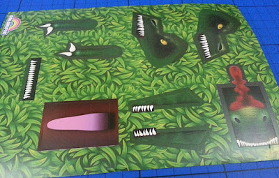 Children's wooden dinosaur craft kit  stickers