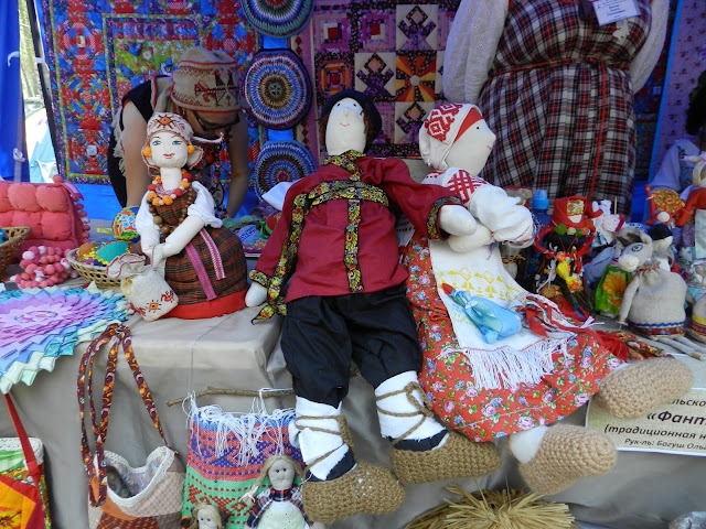 Тряпичные куклы в одной из экспозиций