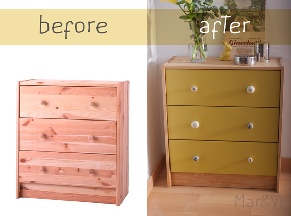 Ikea hacks: Cómoda Rast before_after