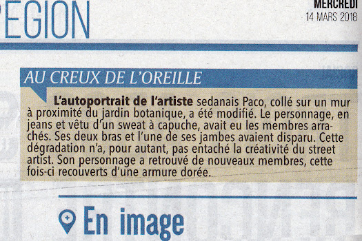au creux de l'oreille street art paco article de presse street art paco