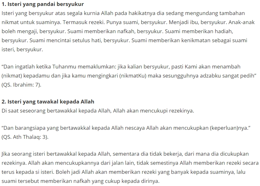 Rezeki Suami Tiba Tiba Mengalir Deras Nampaknya Ini 10 Ciri