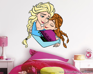 Stickers muraux disney - frozen la princesse de neige