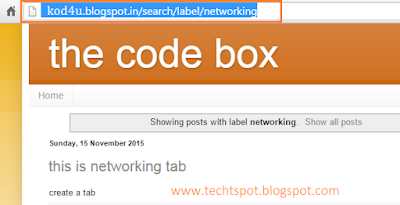 Create Tabs Links To Blogger Blog 5