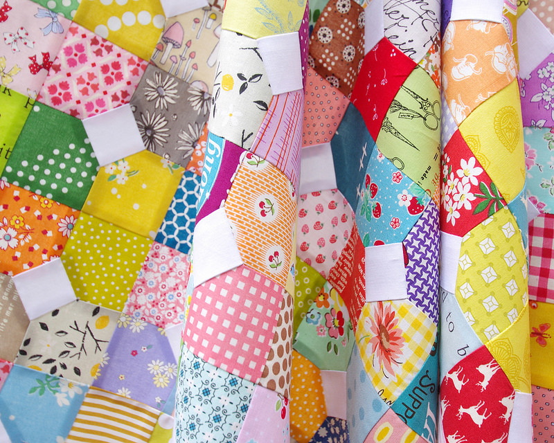Scrappy Bow Tie Quilt ~ Templates available | Red Pepper Quilts 2016