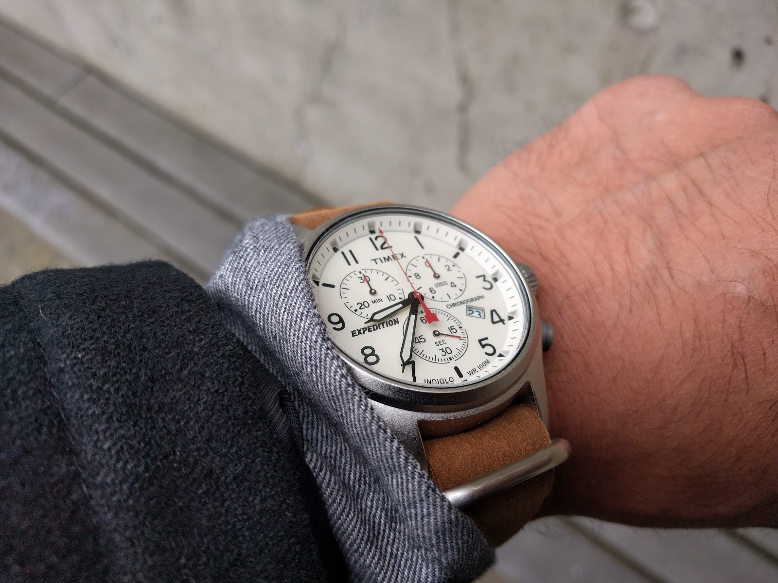 Timex expedition scout chrono deals manual