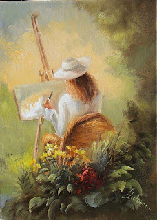 mujer-pintando-cuadro-lienzo