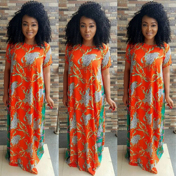 mercy aigbe ankara style