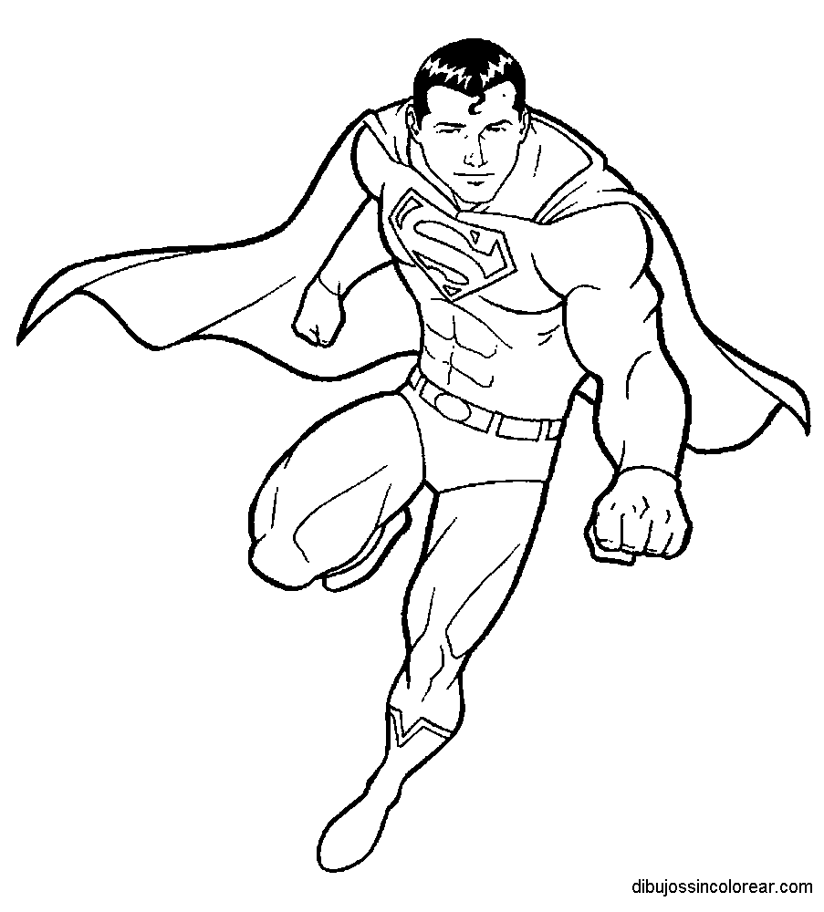 Dibujos Sin Colorear Dibujos de Superman