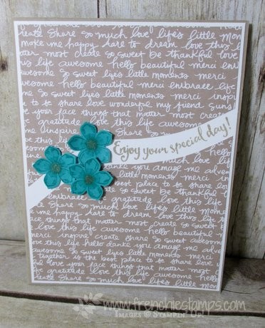 Curvy Diagonal Greeting, Stampin'Up!
