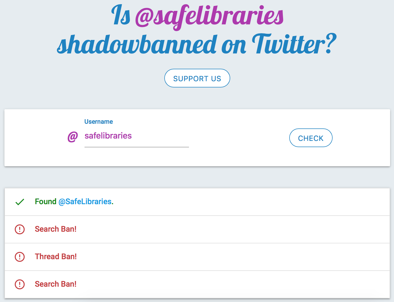 SafeLibraries® Twitter Censorship Enables Harm; Librarians Use Heckler