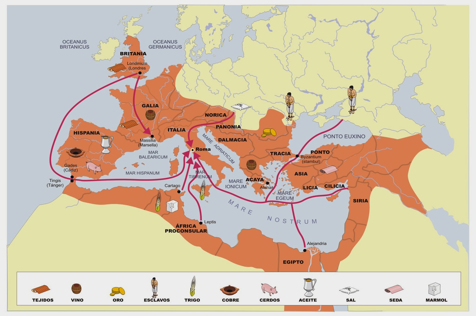 Profesor de Historia, Geografía y Arte Mapas del Imperio Romano Profesor de Historia, Geografía y Arte Mapas del Imperio Romano