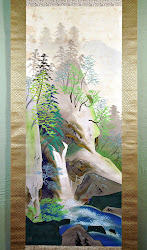 japanese painting landscape scroll paintings mountain artist 1940