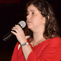 Amanda Aouad no FICI 2012 - O Pequeno Jornalista