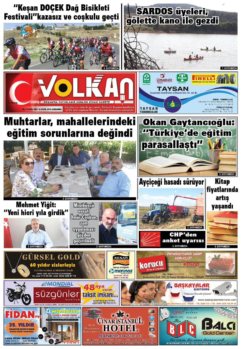 22 Eylül 2019 Çarşamba 22 Eylül 2019 Çarşamba