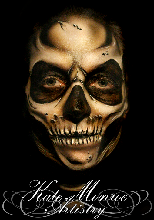 12-Skull-Face-Kate-Monroe-Face-and-Body-Painting-on-Human-Canvases-www-designstack-co