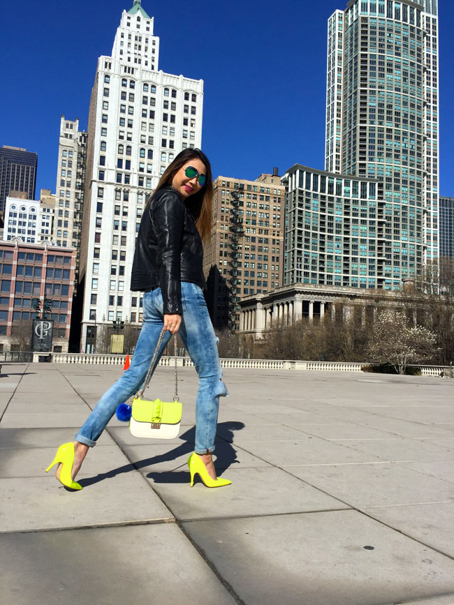 Casual Style wih Neon Accessories