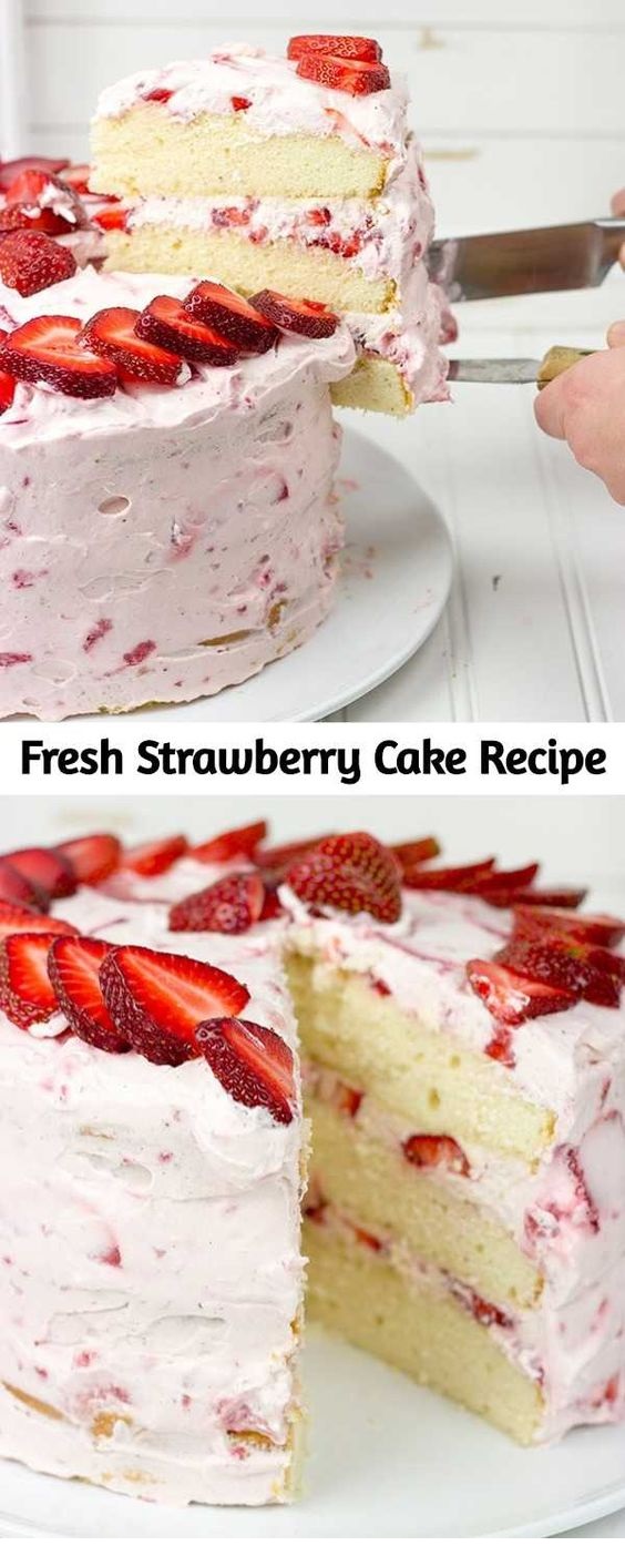 Fresh Strawberry Cake Recipe
