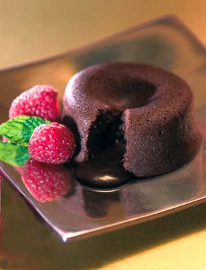 microwave molten chocolate cake