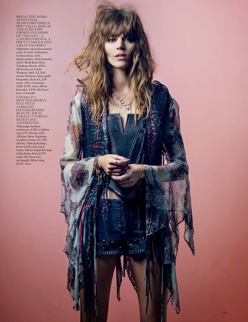 Freja Beha Erichsen Styled by Kate Moss for Vogue UK - The Front Row View