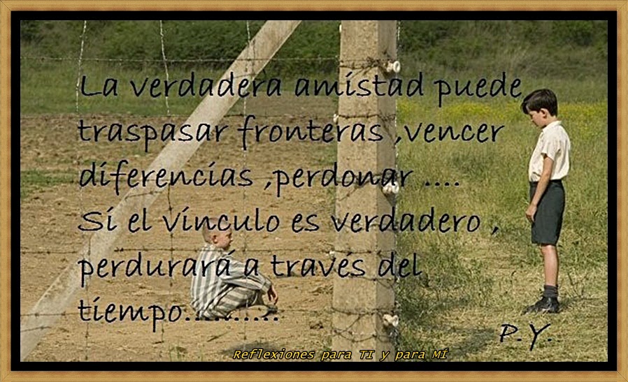 Reflexion de una amistad sincera