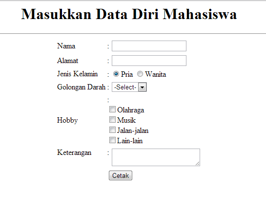 Membuat Form yang Hasilnya Ditampilkan pada Halaman lain pada PHP ...