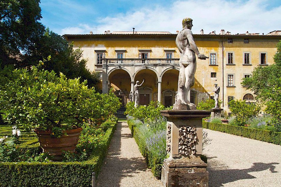 palazzo corsini and its garden in florence
