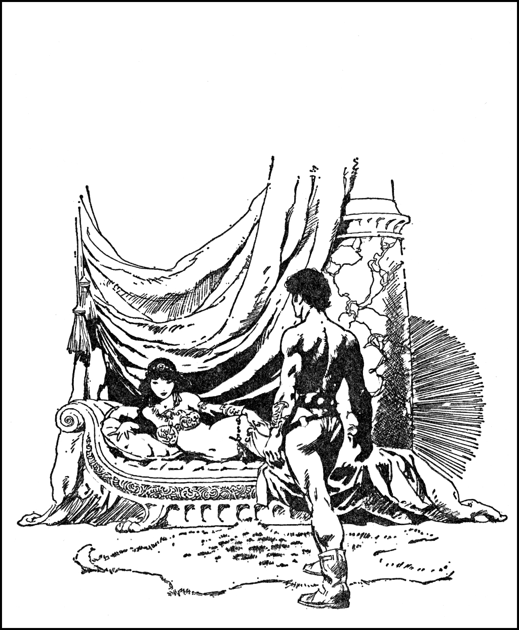 frazetta barsoom ink drawings frazetta barsoom ink drawings